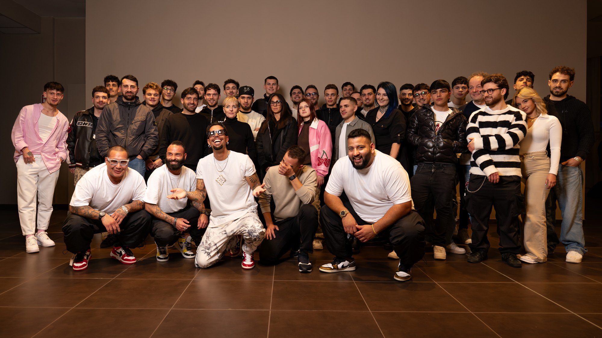 Foto di gruppo dei partecipanti a Il Barbiere del Futuro